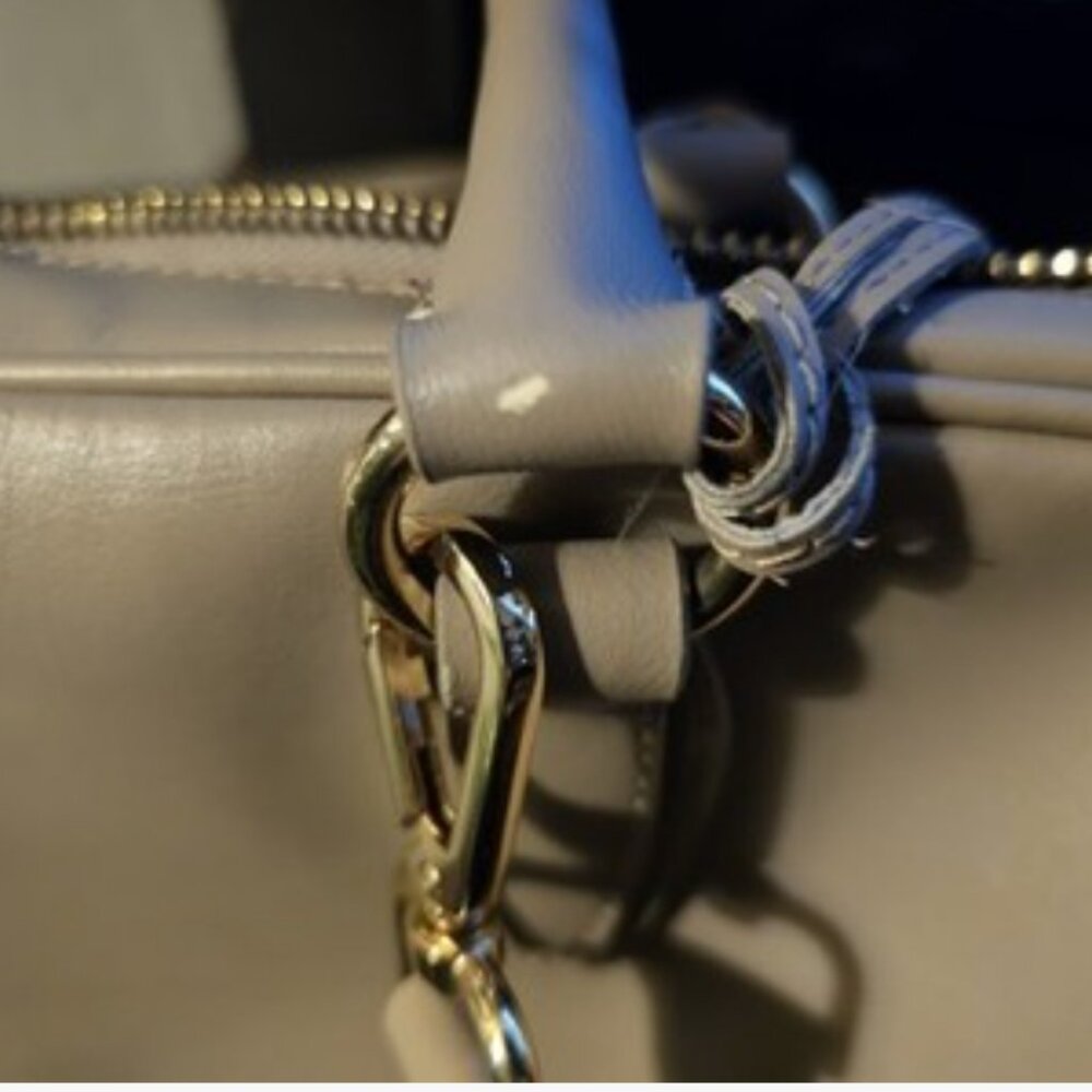 NWOT Cuore & Pelle Leather Satchel Bag 2 Handles + Crossbody Strap Purse - Picture 5 of 8